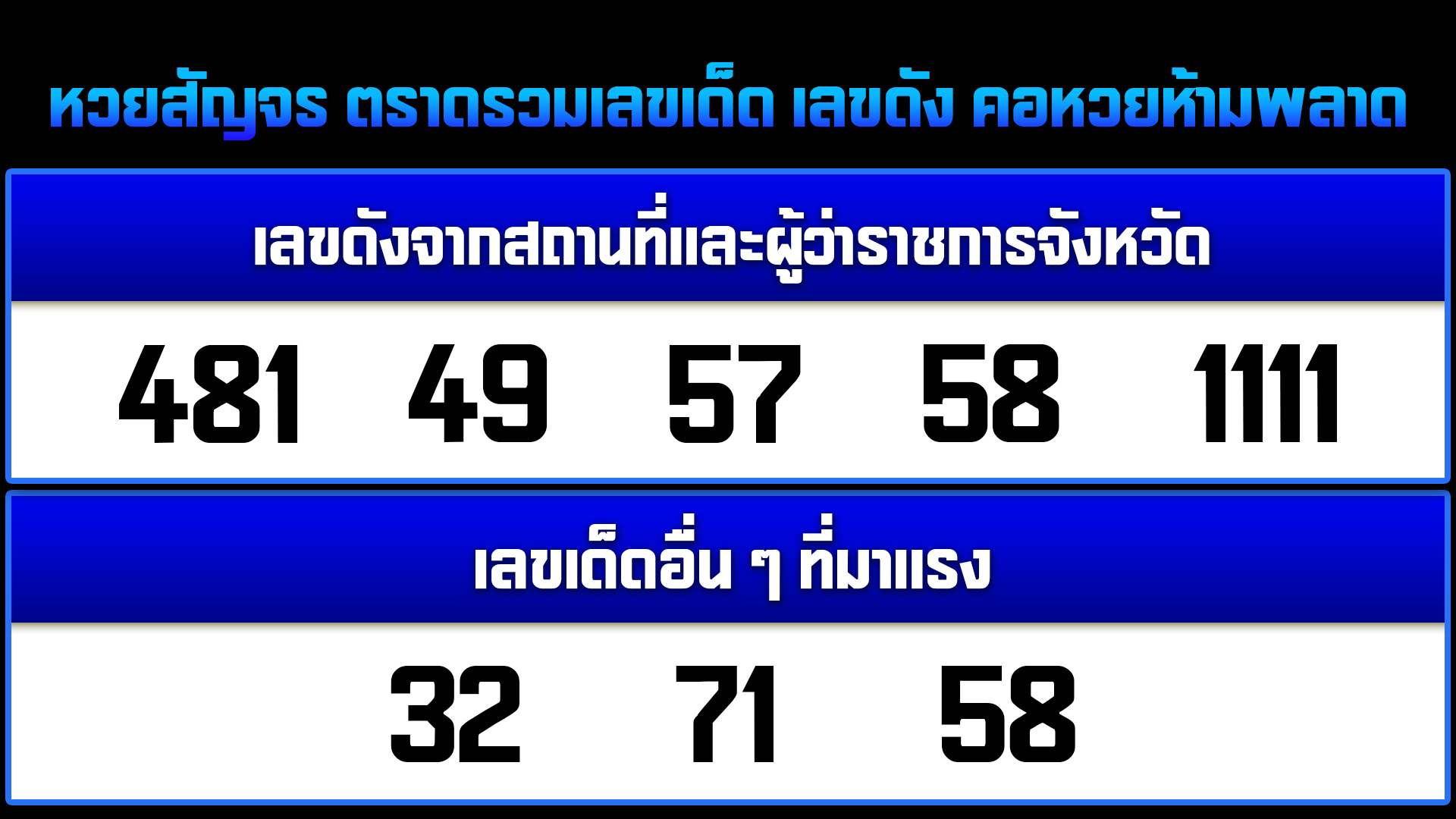 หวยสัญจร ตราด