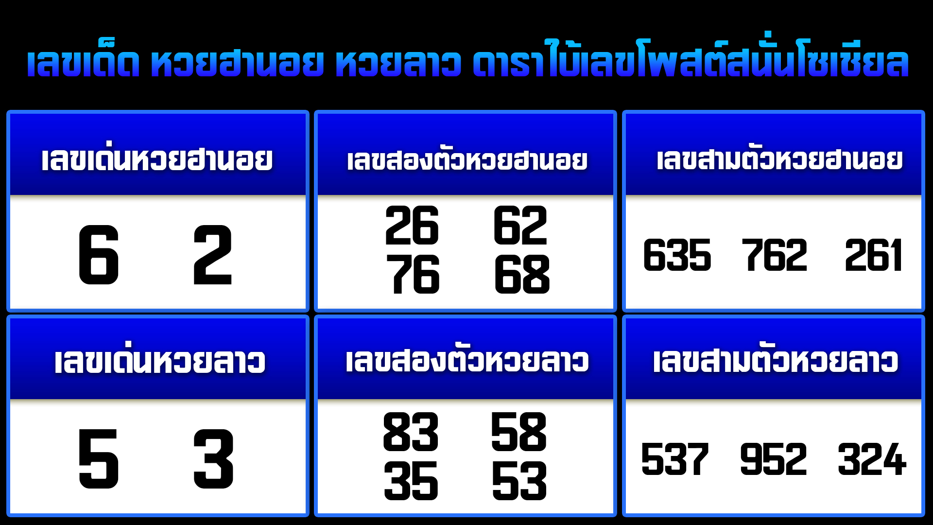 เลขเด็ดวันนี้